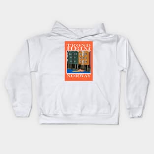 Trondheim Trøndelag Norway Kids Hoodie